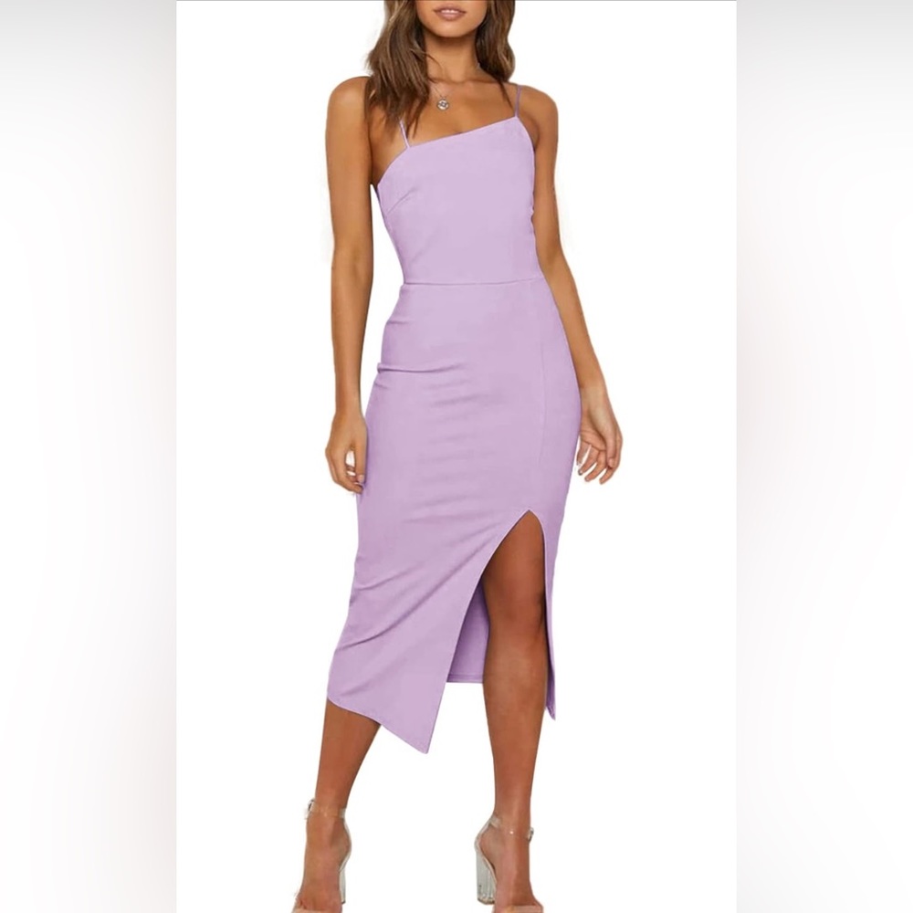 Lavender Midi Dress
